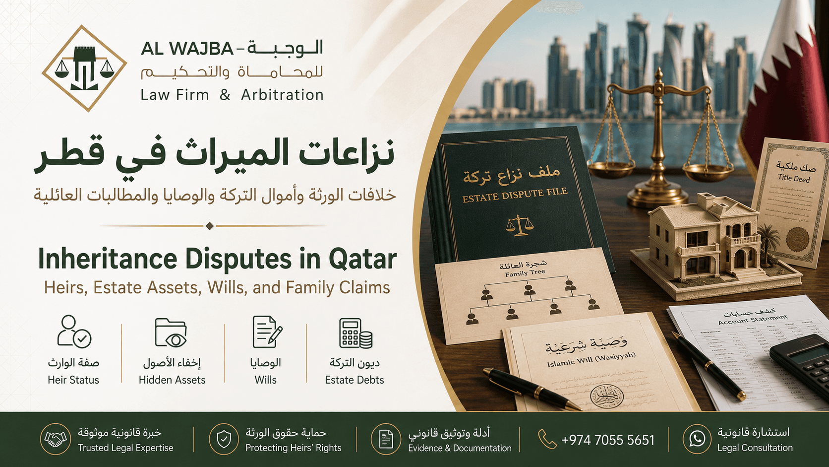Inheritance Disputes Qatar | Heirs, Assets, Wills & Court