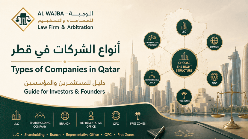 أنواع الشركات في قطر | المسؤولية المحدودة، الفرع، مركز قطر للمال والمناطق الحرة