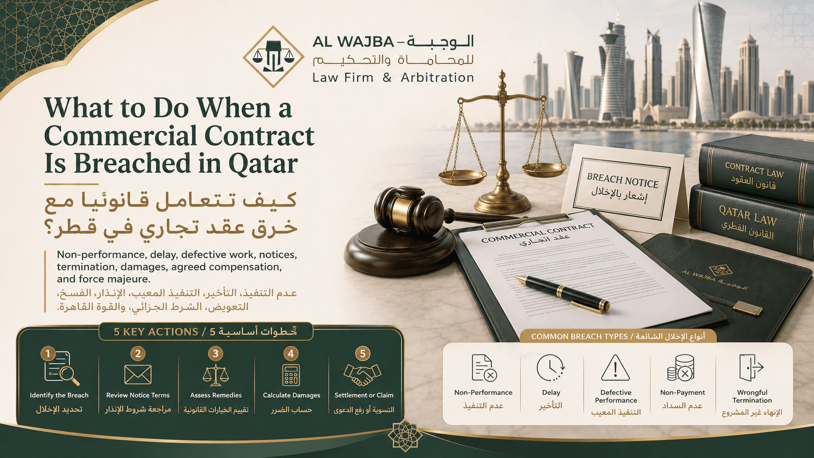 Breach of Commercial Contract in Qatar | Termination and Damages